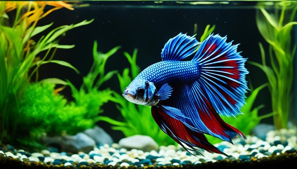 Betta Fish in a Clean Tank