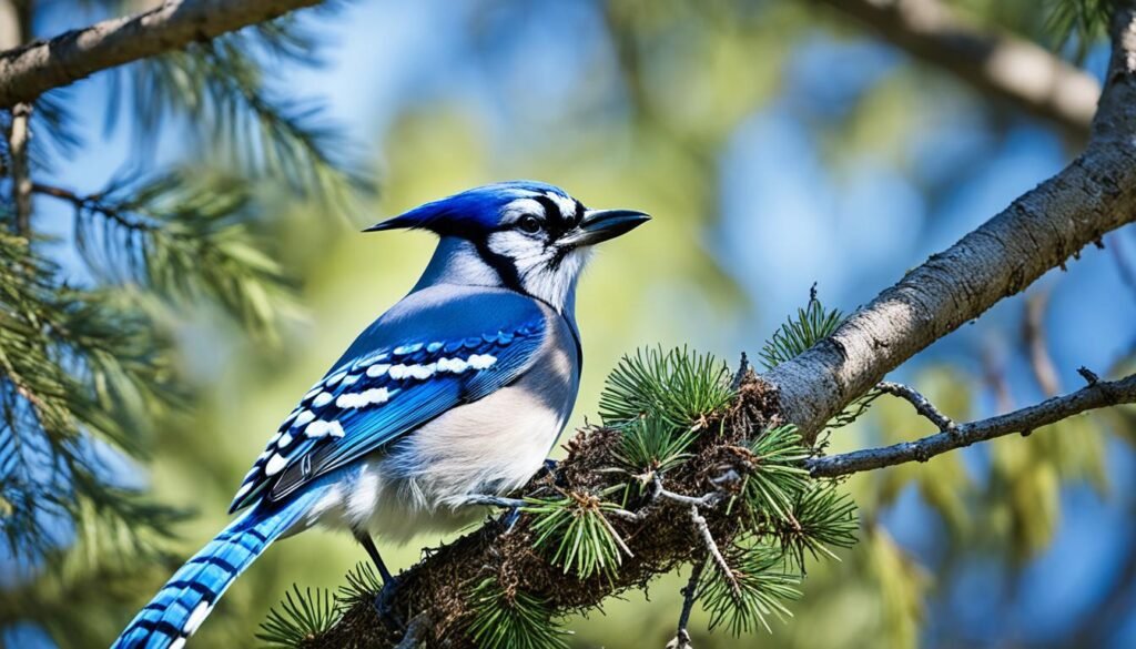 Nesting Behaviors of Blue Jay Bird