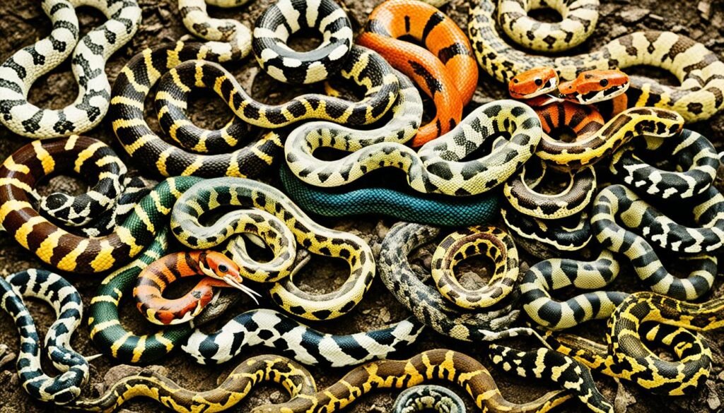 Variety of Non-Venomous Snakes