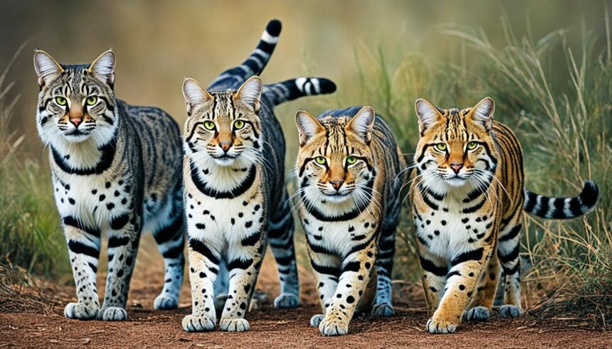 all types of felines, wild cat