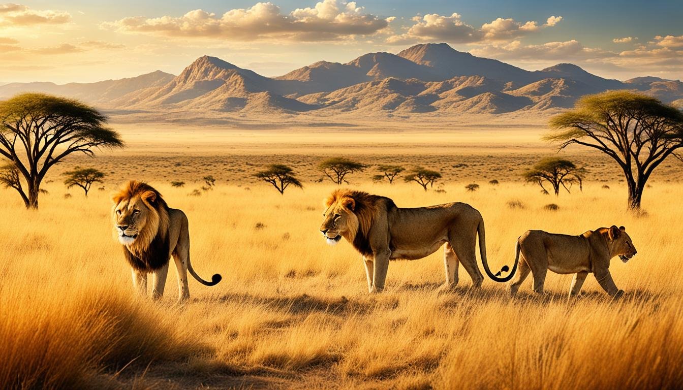 where do lions live in the world