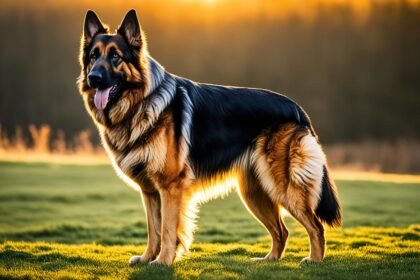 long haired german shepherd