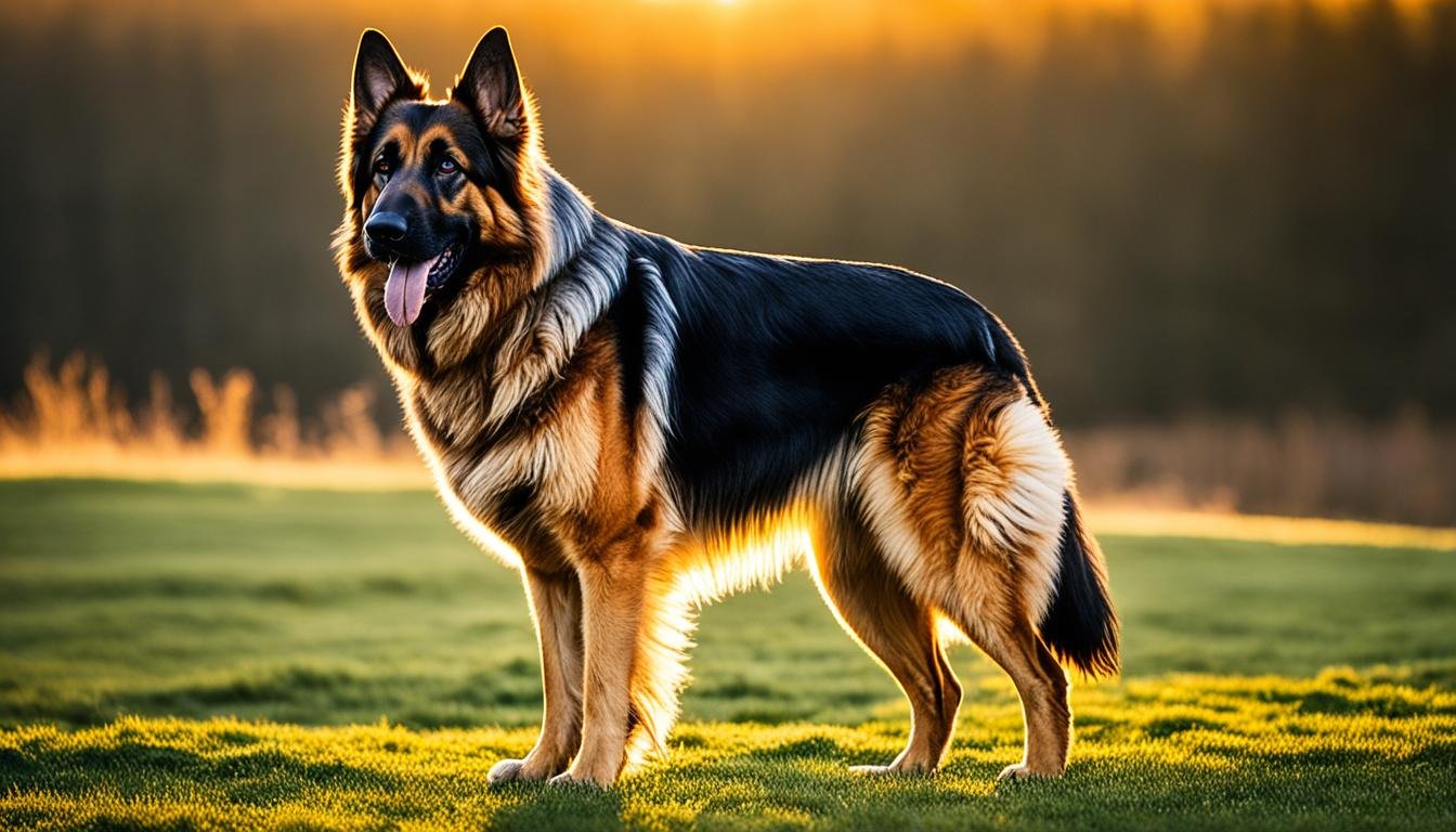 long haired german shepherd