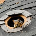 squirrel damage to house