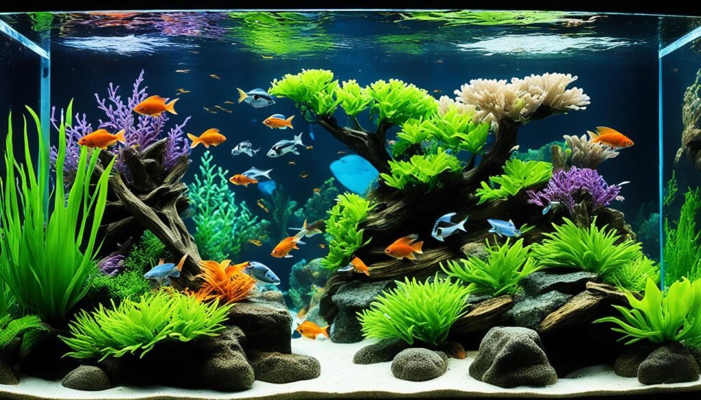 Aquascaping a natural habitat for Oscar fish