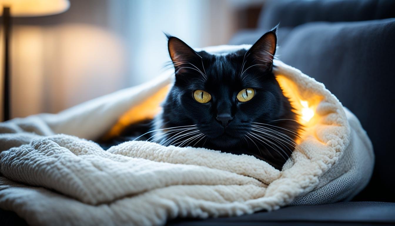 Cuddly black cat