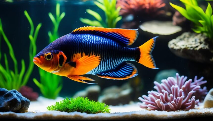 beautiful oscar fish tank