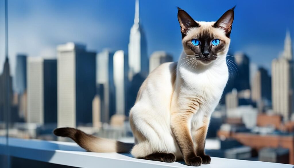 Siamese blue-eyed beauty Cat