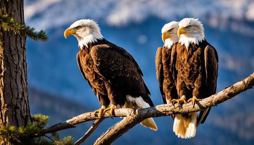 Bald eagles mate for life