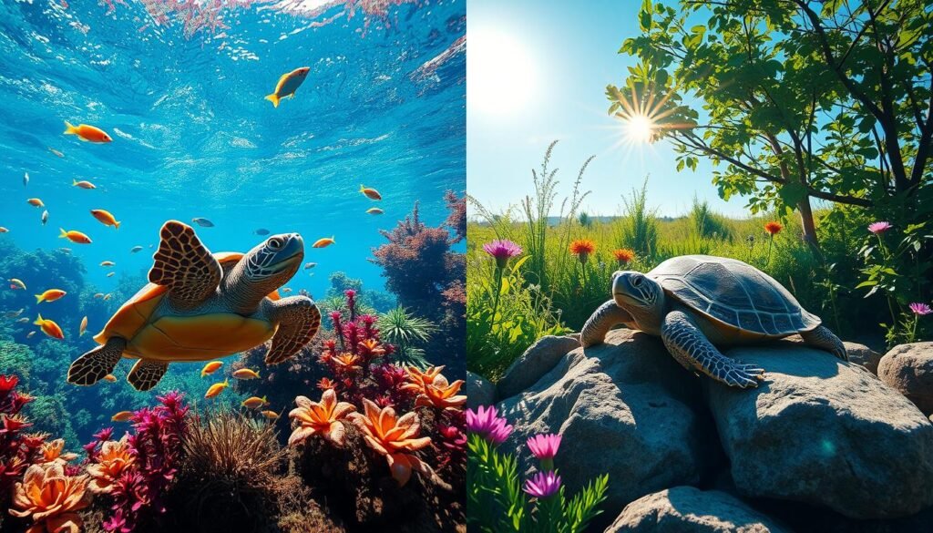 Aquatic and Land Turtle Comparison