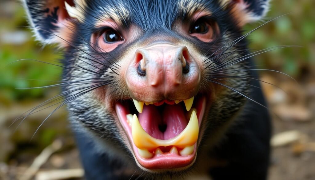 Tasmanian devil powerful jaws