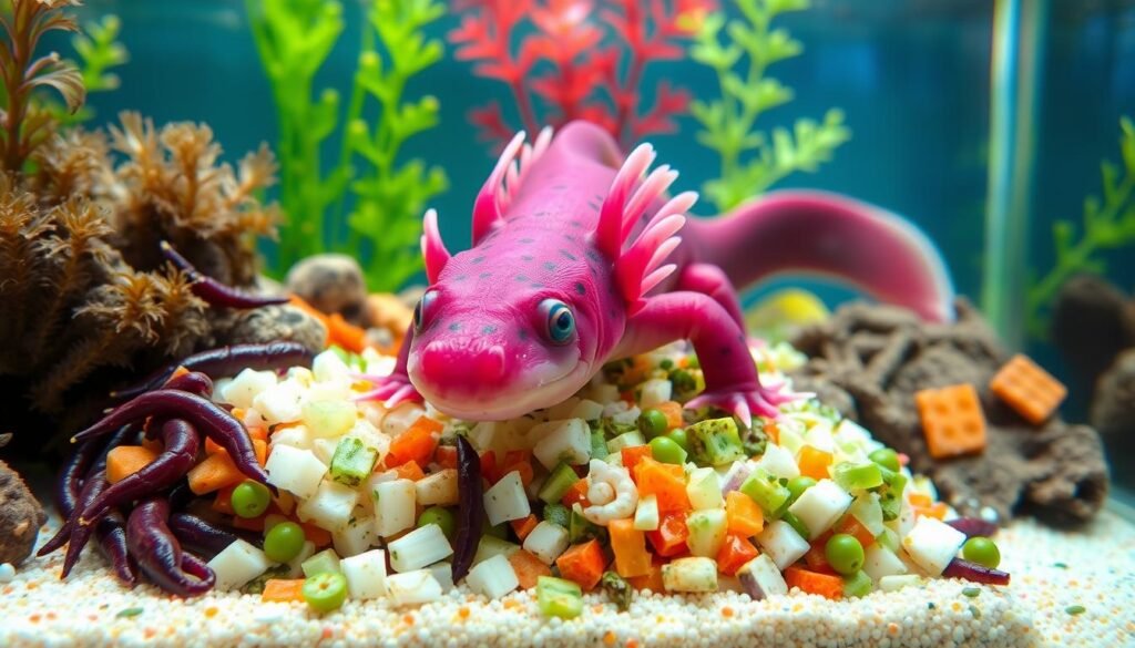 axolotl diet