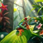 red-eyed tree frog adaptations