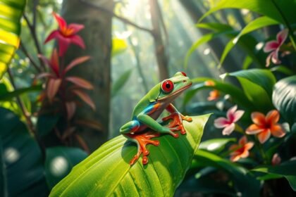 red-eyed tree frog adaptations